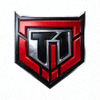T1战队Logo - 红色与黑色相间的标志