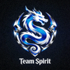 Team Spirit战队Logo - 蓝白相间的龙形标志
